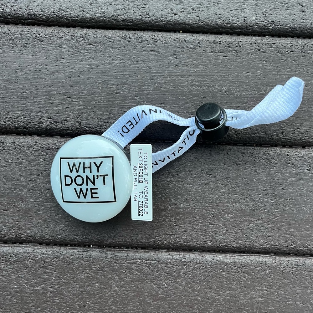 Rare Why Don’t We Invitation Tour Bracelet
